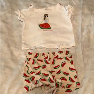 Janie and Jack watermelon outfi